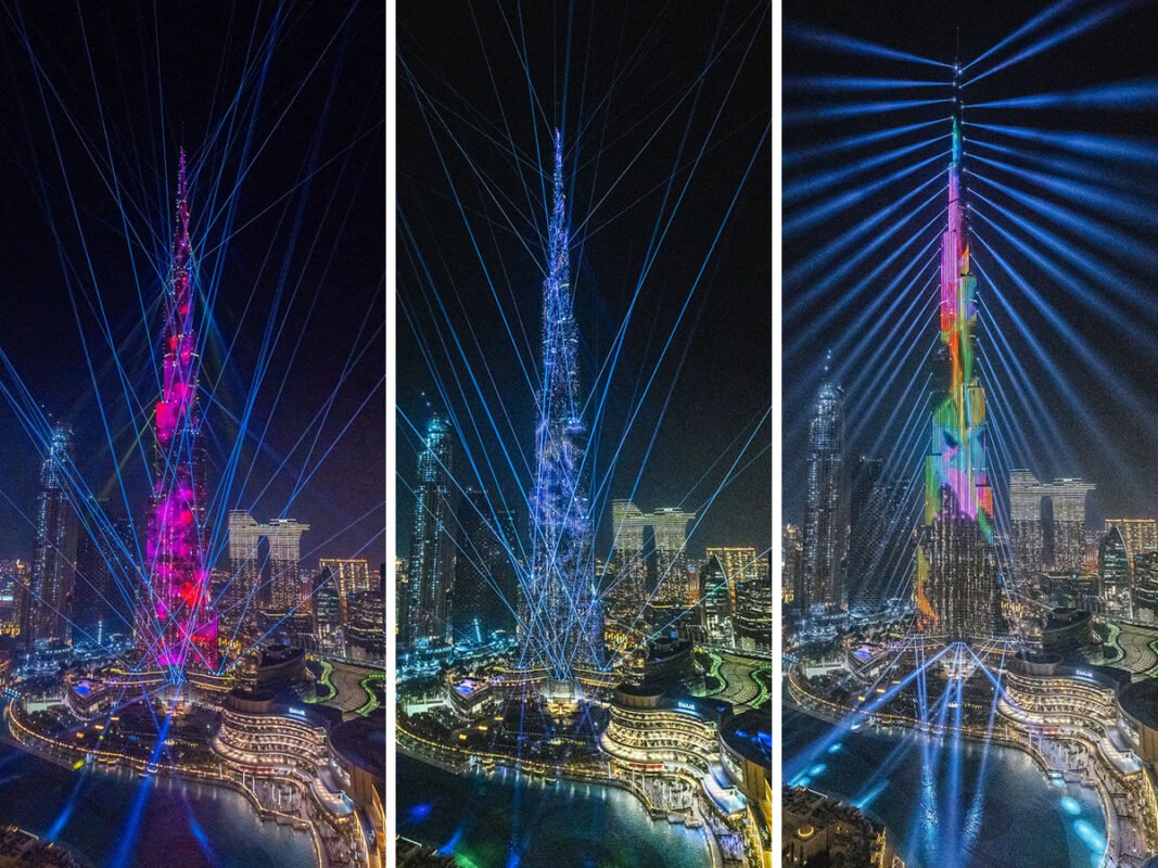 The Burj Khalifa Light Show