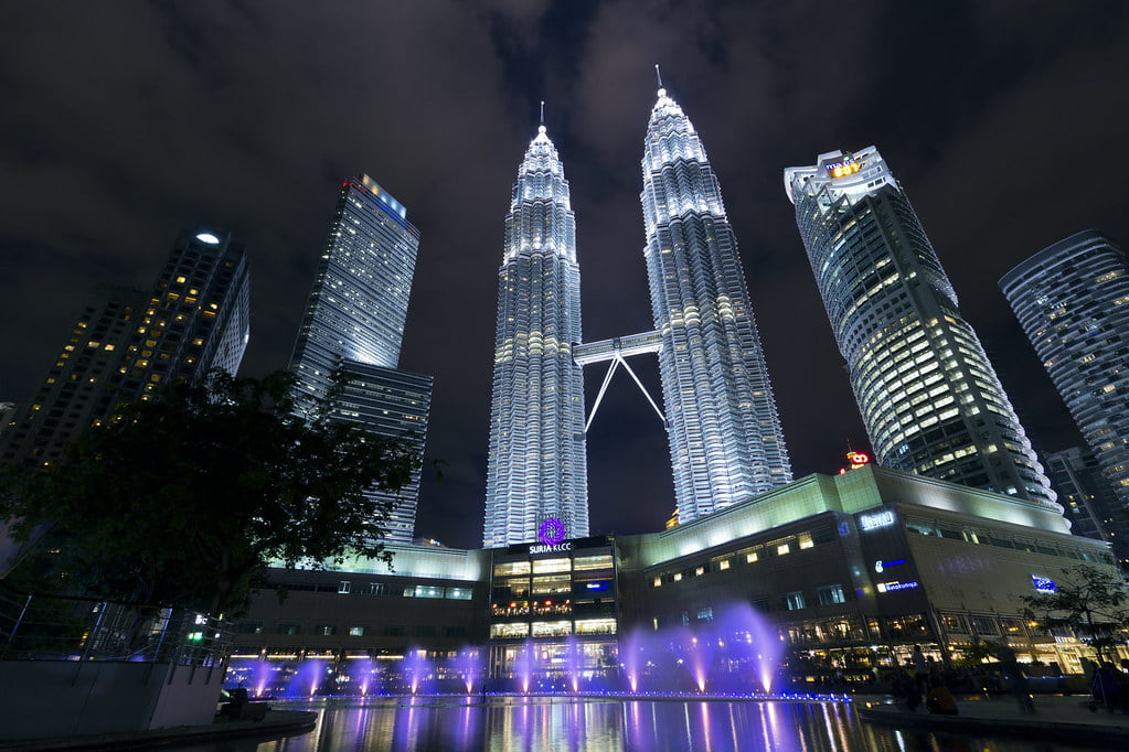 Petronas Towers Light Show